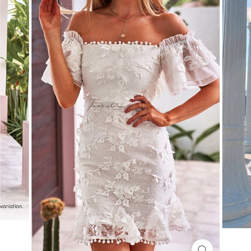 JAUS BEATRICE DRESS - WHITE